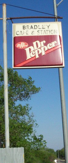 Bradley Cafe and Station Sign